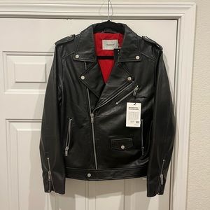 Deadwood “River” Leather Biker Jacket